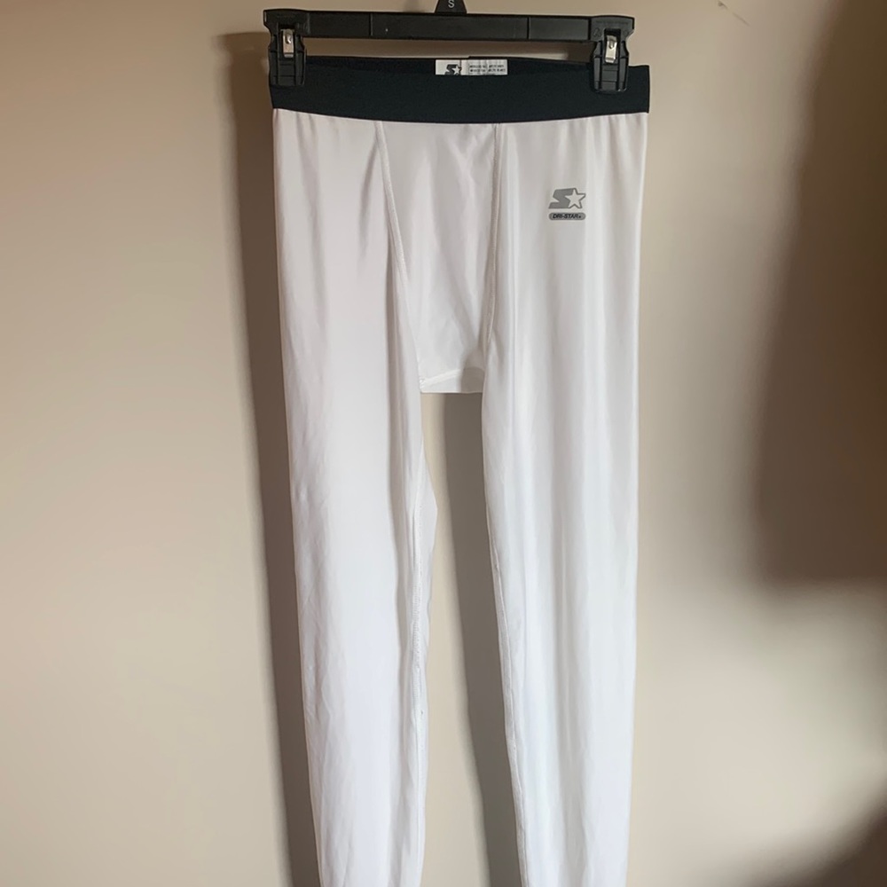 White mens thermal pants